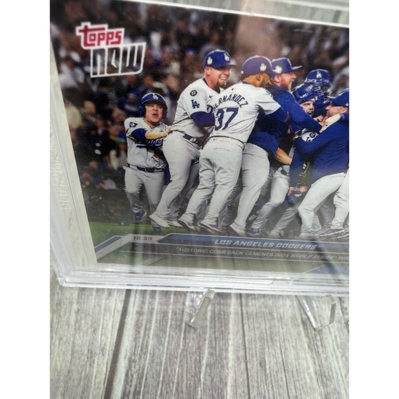 2024 TOPPS NOW #885 LOS ANGELES DODGERS/9478 World Series Win BGS 9.5 Gem Mint - Picture 7 of 10